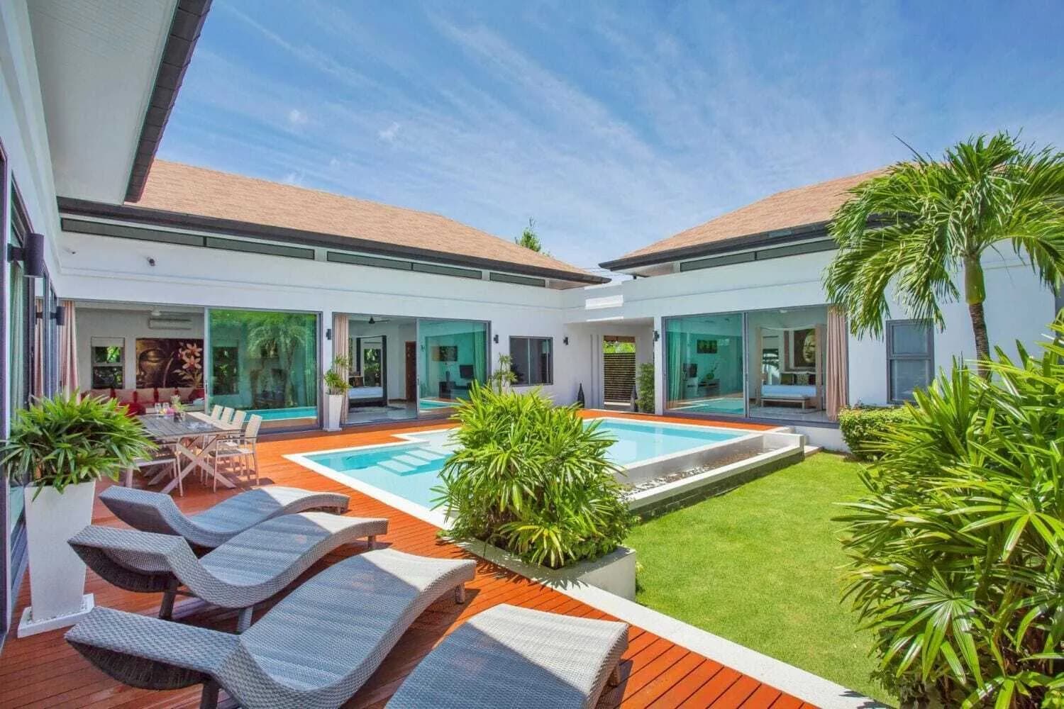 Villa moderne avec piscine 3 chambres à louer à Rawai — Miniature 2