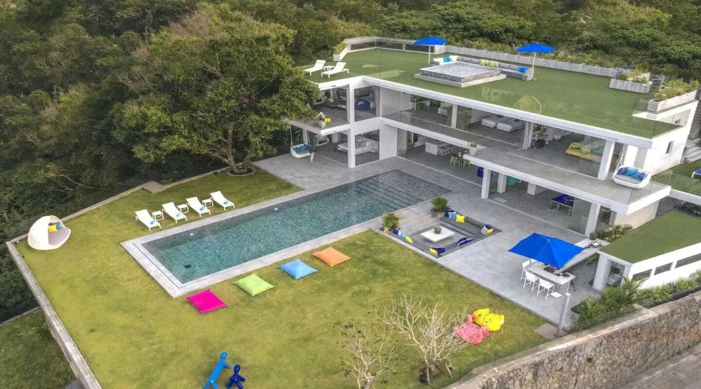 Maison de vacances vue mer 5 chambres avec villa et piscine privée — Photo 1