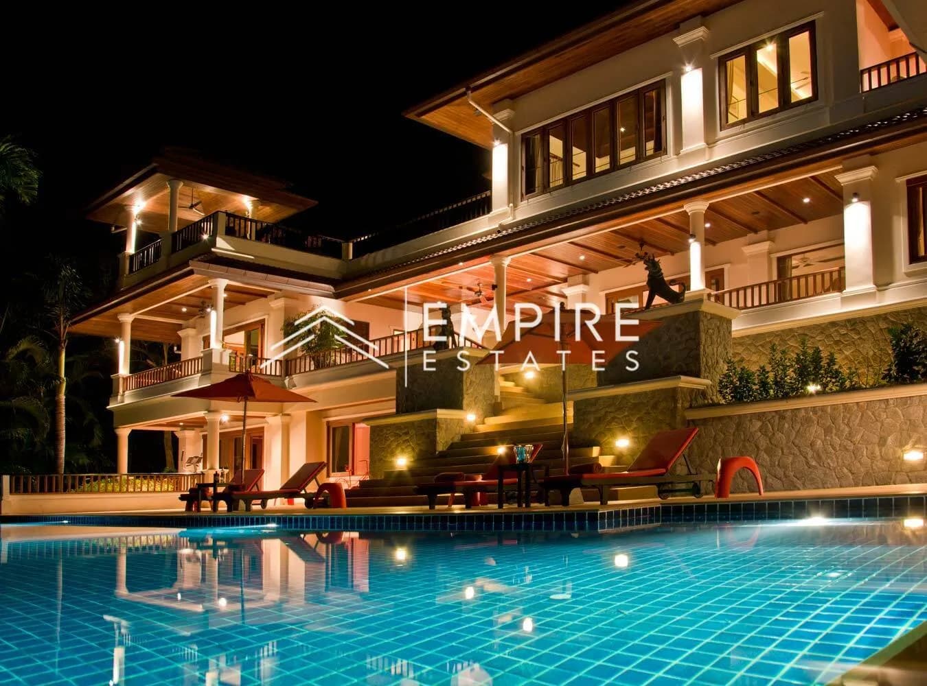 Villa privée avec piscine 6 chambres à vendre à Choeng Thale — Photo 1