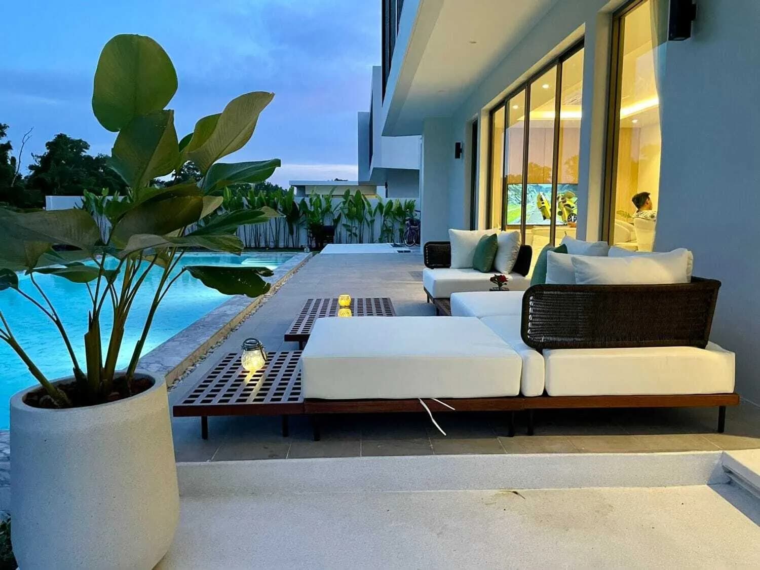 Villa moderne 4 chambres avec piscine privée à louer à Koh Kaew — Miniature 9