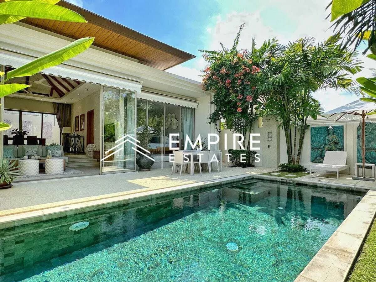Trichada – Villa moderne avec piscine 2 chambres à louer à Choeng Thale — Photo 1