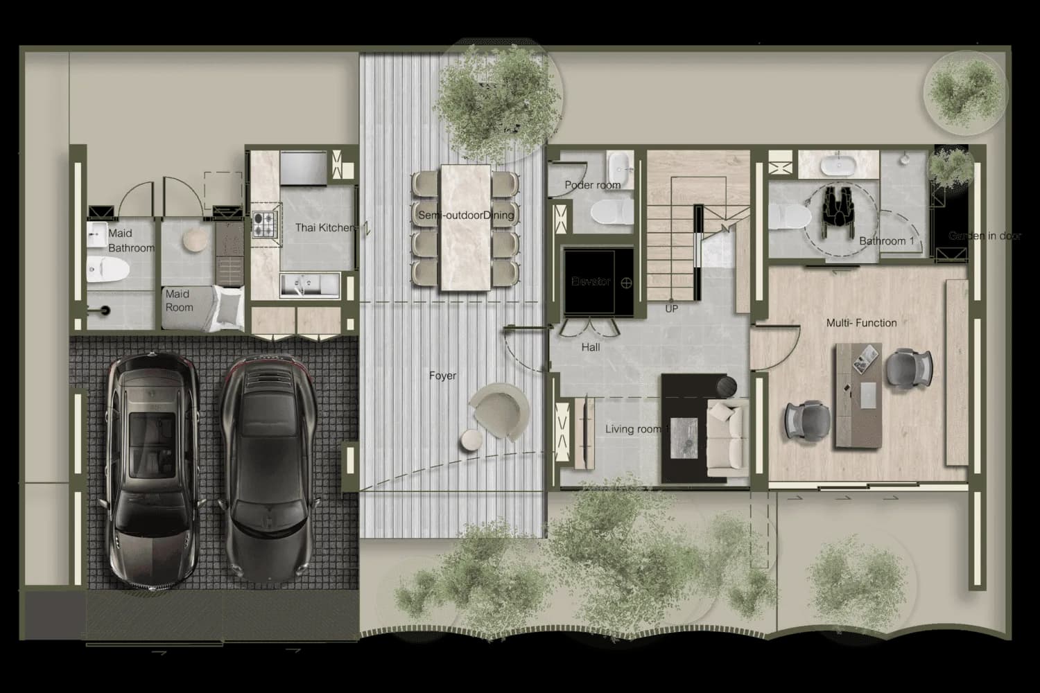 Villa de luxe moderne neuve 4 chambres à vendre à Bang Tao — Miniature 3
