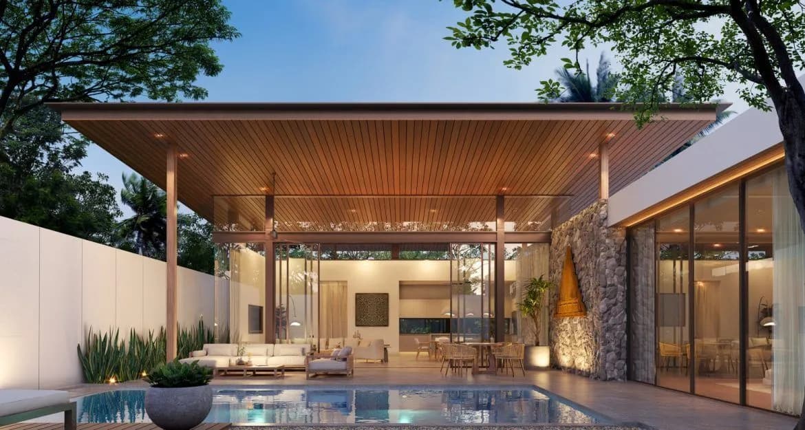 Mono Champaca Villas, Phuket : villas avec piscine exclusives à vendre à Layan – Nai Thon Beach — Miniature 8