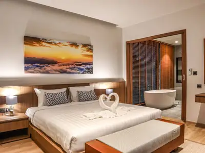 Belle villa avec piscine 2 chambres à louer à Choeng Thale
