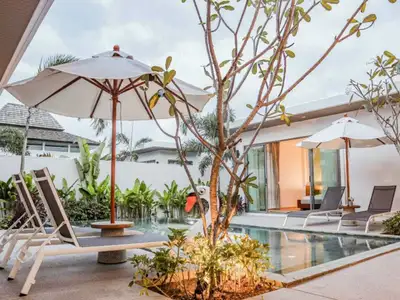 Belle villa avec piscine 2 chambres à louer à Choeng Thale