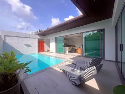 Villa moderne 3 chambres avec piscine privée à louer à Choeng Thale