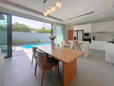 Villa moderne 3 chambres avec piscine privée à louer à Choeng Thale