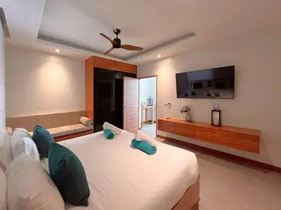 Villa moderne 3 chambres avec piscine privée à louer à Choeng Thale