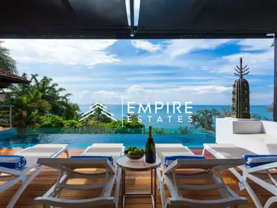 Vue mer – Villa 3 chambres avec piscine privée à louer à Surin
