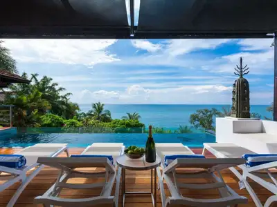 Vue mer – Villa 3 chambres avec piscine privée à louer à Surin