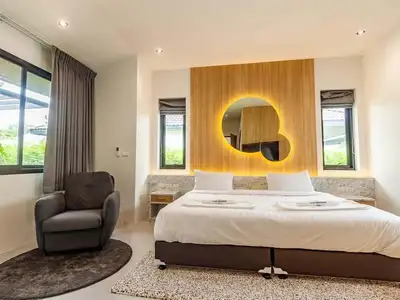Villa 3 chambres acceptant les animaux avec piscine d'eau salée à Bang Tao