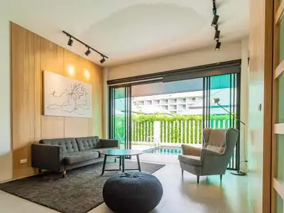 Villa 3 chambres acceptant les animaux avec piscine d'eau salée à Bang Tao