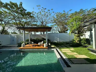 Villa Botanica – 3 chambres neuves avec piscine privée à louer à Choeng Thale