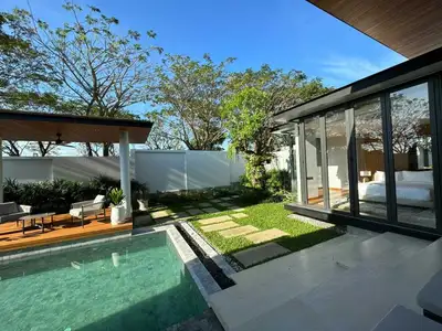 Villa Botanica – 3 chambres neuves avec piscine privée à louer à Choeng Thale