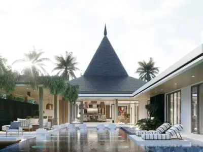 Villa moderne avec piscine 4 chambres à vendre à Bang Jo, Phuket