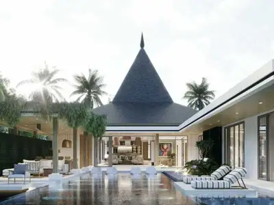 Villa moderne avec piscine 4 chambres à vendre à Bang Jo, Phuket