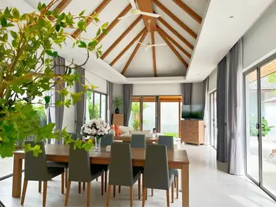 Belle villa Anchan 4 chambres avec piscine privée à louer à Choeng Thale, Thalang