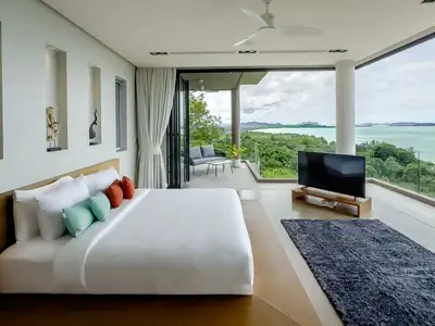 Superbe villa vue mer à vendre à Pa Khlok, Phuket