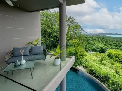 Superbe villa vue mer à vendre à Pa Khlok, Phuket
