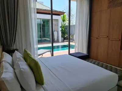 The Teak Villa – 5 chambres avec piscine privée à louer à Choeng Thale