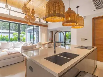 Botanica Modern Loft – 4 chambres avec piscine privée à louer à Choeng Thale