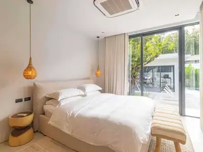 Botanica Modern Loft – 4 chambres avec piscine privée à louer à Choeng Thale