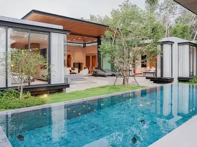Luxueuse villa de designer 4 chambres avec mobilier haut de gamme à Botanica Foresta