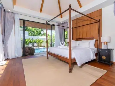 Villa Anchan contemporaine 2 chambres à louer près de Layan Beach