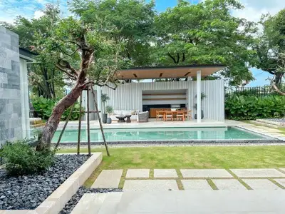 Villa Botanica : élégante villa avec piscine 4 chambres à louer à Layan
