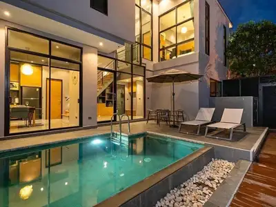 Villa moderne avec piscine 3 chambres à louer à Cherngtalay, Phuket