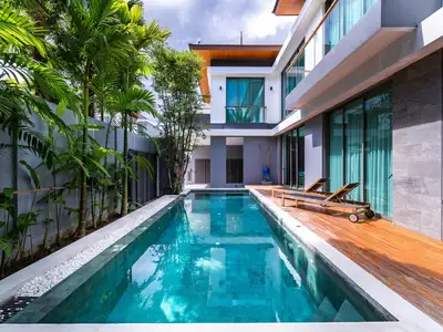 Villa moderne avec piscine 4 chambres à louer à Pasak, Phuket – Courte ou longue durée