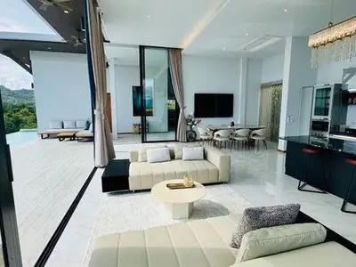 Villa de luxe à Layan à vendre à Phuket, vue mer, 5 chambres & emplacement de choix | SD04082507