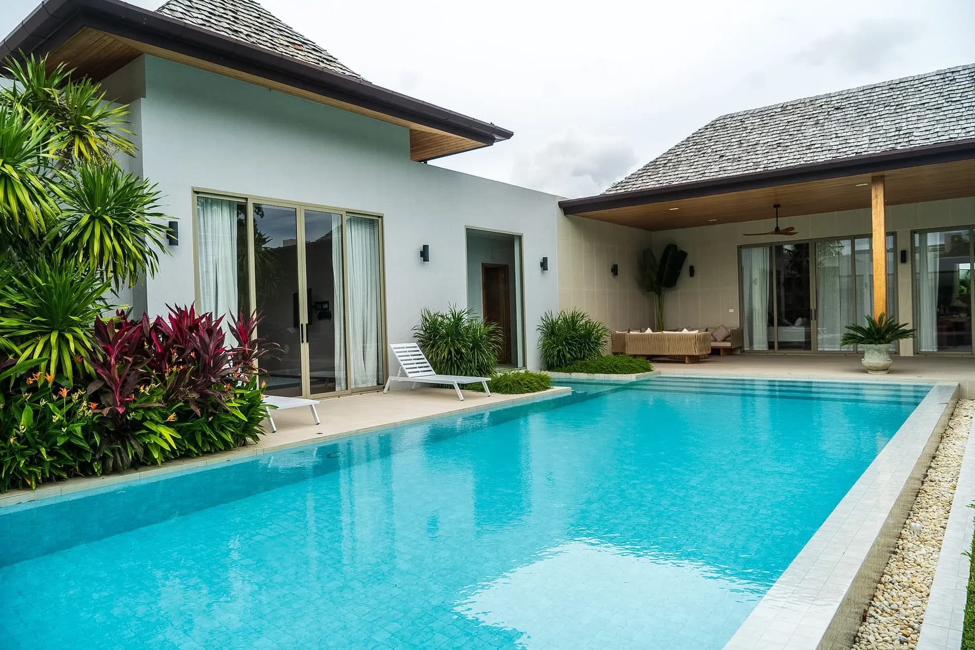 Lucky Villa M2 – Luxury 4-Bedroom Pool Villa with Hammam & Gym for Rent in Layan